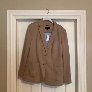 Talbots Aberdeen Blazer Beige Sz 12 NWT